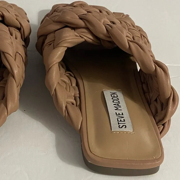 STEVE MADDEN Marina Sandals, Woven, Braided, Sz 7, Flats, Minimalist, Boho - Picture 12 of 14